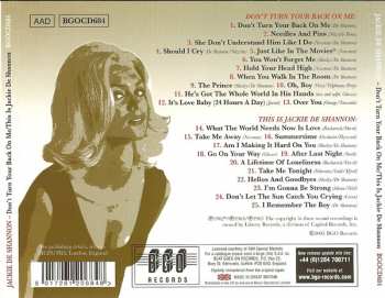 CD Jackie DeShannon: Don't Turn Your Back On Me / This Is Jackie De Shannon