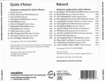 CD Jackie Gleason: Opiate D' Amour / Rebound
