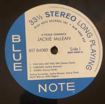 LP Jackie McLean: A Fickle Sonance