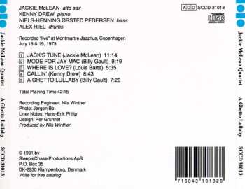 CD Jackie McLean: A Ghetto Lullaby
