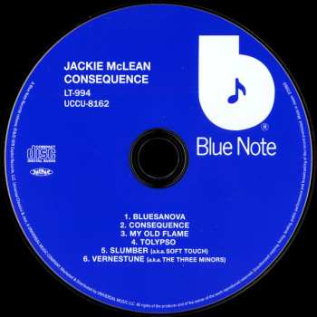 CD Jackie McLean: Consequence LTD