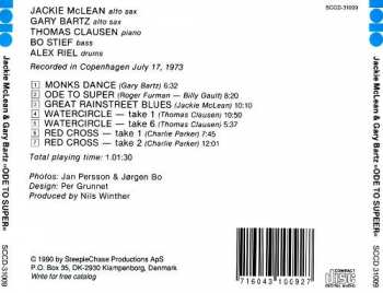 CD Jackie McLean: Ode To Super