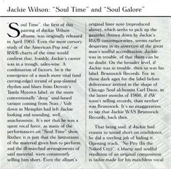 CD Jackie Wilson: Soul Time/Soul Galore