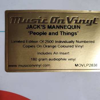 LP Jack's Mannequin: People And Things LTD | NUM | CLR