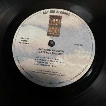 LP Jackson Browne: Late For The Sky