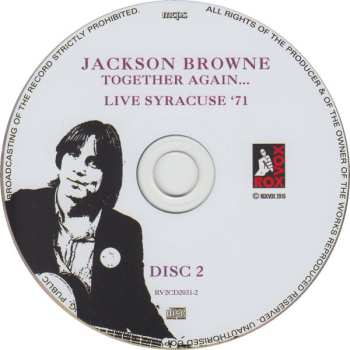 2CD Jackson Browne: Live Syracuse '71