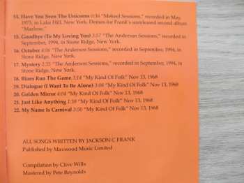 CD Jackson C. Frank: American Troubadour