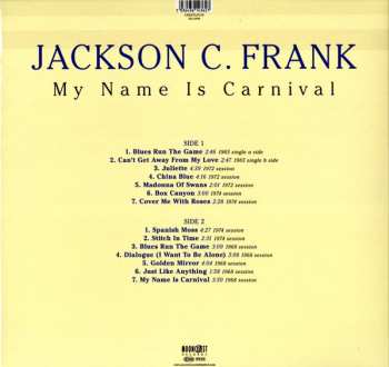 LP Jackson C. Frank: My Name Is Carnival