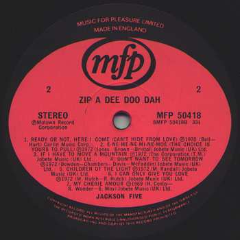 LP Michael Jackson: Zip A Dee Doo Dah
