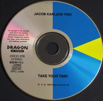 CD Jacob Karlzon Trio: Take Your Time!