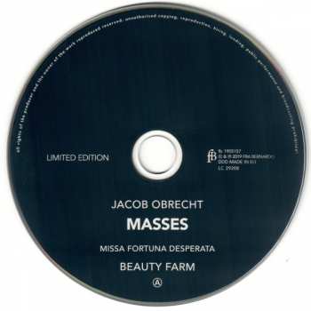 2CD Jacob Obrecht: Masses LTD