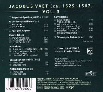 CD Jacobus Vaet: Jacobus Vaet Vol. 3: "Salve Regina" - Geistliche Motetten - Huldigungsmotetten (Sacred Motets - Motets Of Praise)
