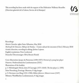 3CD/Dobozkészlet Cappella Mediterranea: Motetti - Madrigali - Chansons