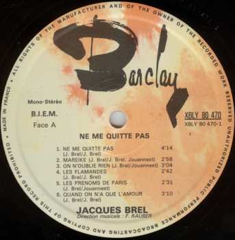 LP Jacques Brel: Ne Me Quitte Pas