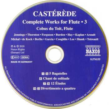 CD Jacques Casterède: Complete Works For Flute • 3