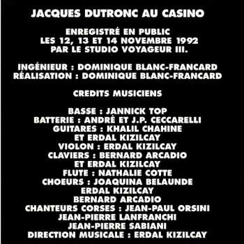 CD Jacques Dutronc: Dutronc Au Casino
