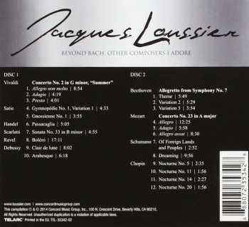 2CD Jacques Loussier: Beyond Bach, Other Composers I Adore