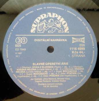 LP Jacques Offenbach: Slavné Operetní Árie