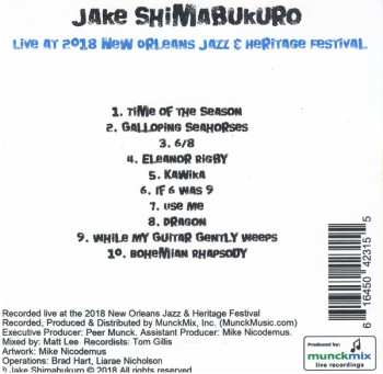 CD Jake Shimabukuro: Live At 2018 New Orleans Jazz & Heritage Festival
