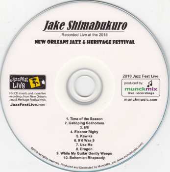 CD Jake Shimabukuro: Live At 2018 New Orleans Jazz & Heritage Festival