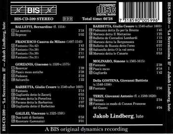CD Jakob Lindberg: La Serenissima II (Lute Music In Venice 1550-1600)