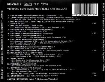 CD Jakob Lindberg: Virtuoso Lute Music From Italy And England