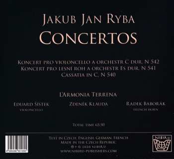 CD Jakub Jan Ryba: Concertos