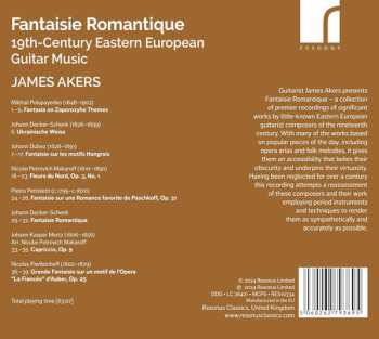 CD James Akers: Fantaisie Romantique (19th-Century Eastern European Guitar Music)