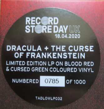 2LP James Bernard: Dracula / The Curse of Frankenstein LTD | NUM | CLR