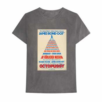 Merch James Bond 007: Póló Octopussy German Poszter 