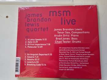 2CD James Brandon Lewis Quartet: MSM Molecular Systematic Music - Live