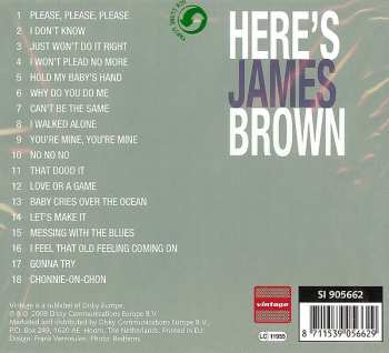 CD James Brown: Here's James Brown