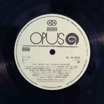 LP James Brown: The Best Of James Brown (OPUS)