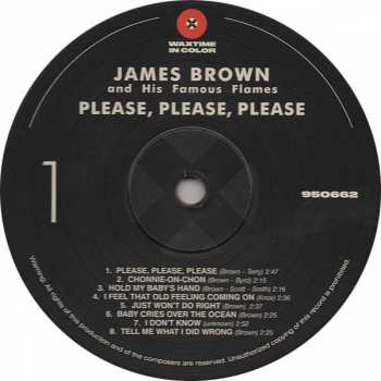 LP James Brown & The Famous Flames: Please Please Please LTD | CLR