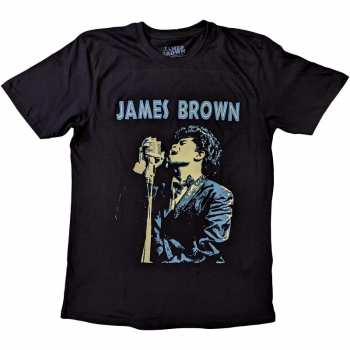 Merch James Brown: Póló Holding Mic