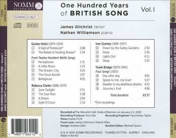 CD James Gilchrist: One Hundred Years of British Song Vol. I
