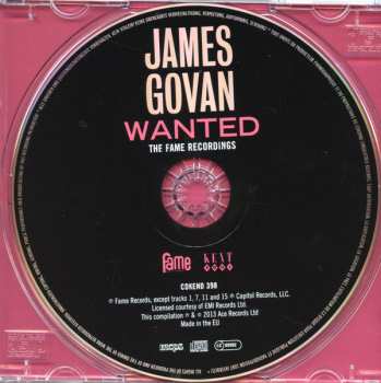 CD James Govan: Wanted - The Fame Recordings