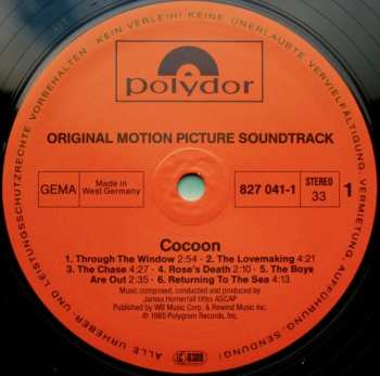 LP James Horner: Cocoon (Original Motion Picture Soundtrack)