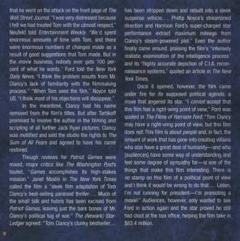 2CD James Horner: Patriot Games (Music From The Motion Picture)