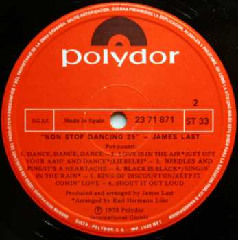 LP James Last: Non Stop Dancing 78 - Folge 25
