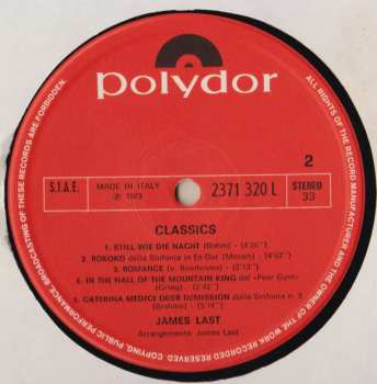 LP Orchester James Last: Classics