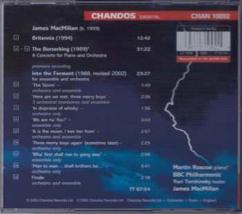CD James MacMillan: Into The Ferment / The Berserking / Britannia