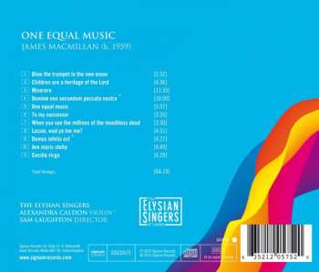 CD James MacMillan: One Equal Music