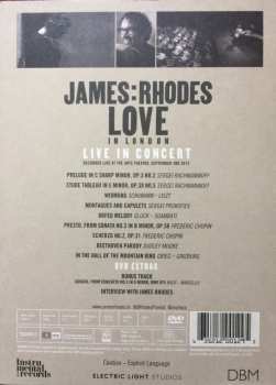 DVD James Rhodes: Love In London Live In Concert 