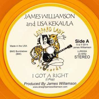 SP James Williamson: I Got A Right / Heavy Liquid CLR