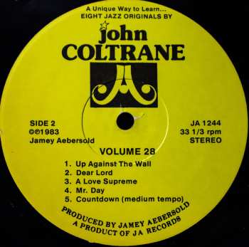 LP Jamey Aebersold: Eight Jazz Originals By John Coltrane