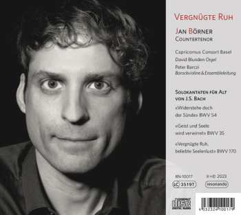 CD Johann Sebastian Bach: Vergnügte Ruh - Kantaten BWV 54 | 35 | 170