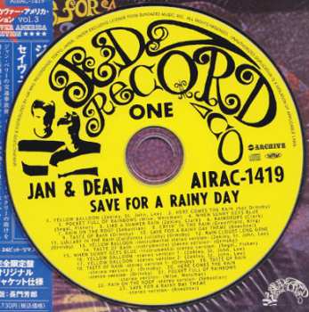 CD Jan & Dean: Save For A Rainy Day LTD