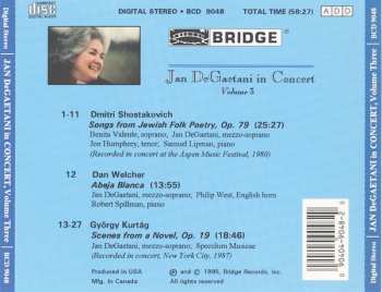 CD Jan DeGaetani: In Concert, Volume 3