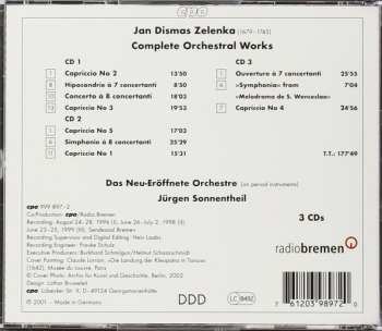 3CD/Dobozkészlet Jan Dismas Zelenka: Complete Orchestral Works